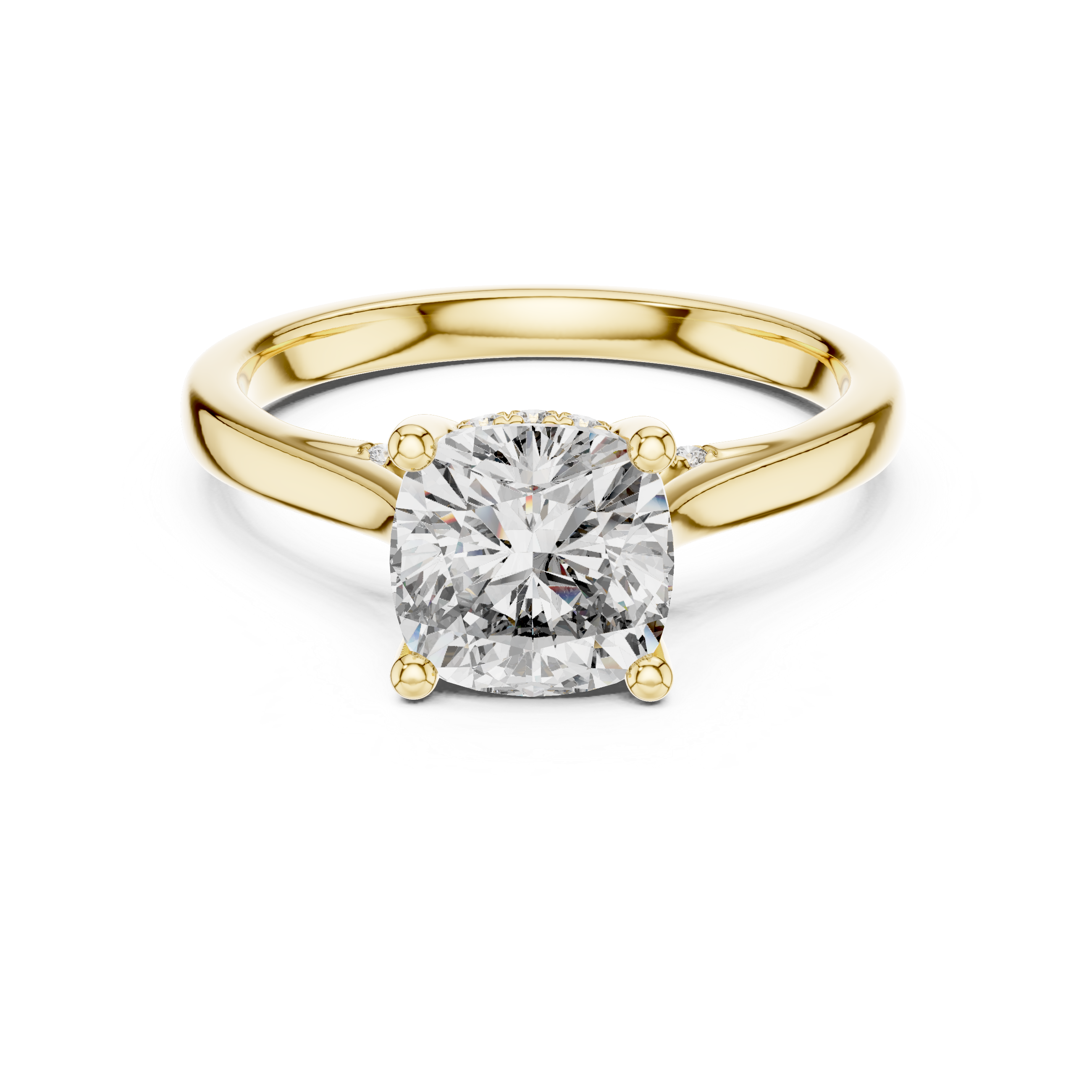 2.1 Carat Radiant Cushion Cut Moissanite Ring