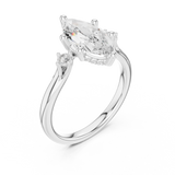 2.15 Carat - Selena Gomez Inspired Marquise cut fine Moissanite Ring