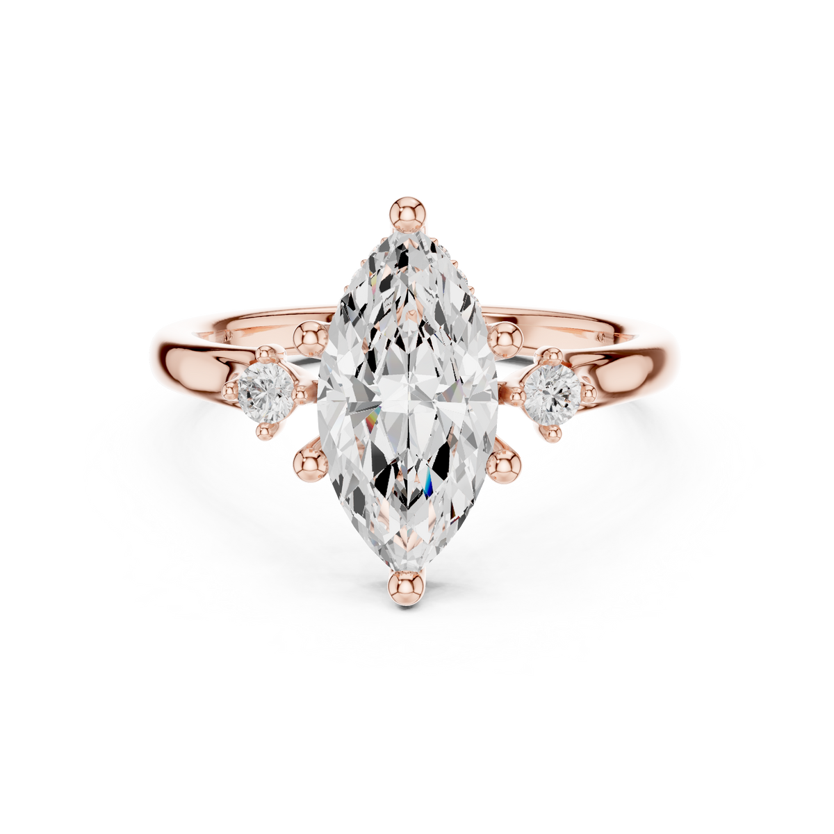 2.15 Carat - Selena Gomez Inspired Marquise cut fine Moissanite Ring