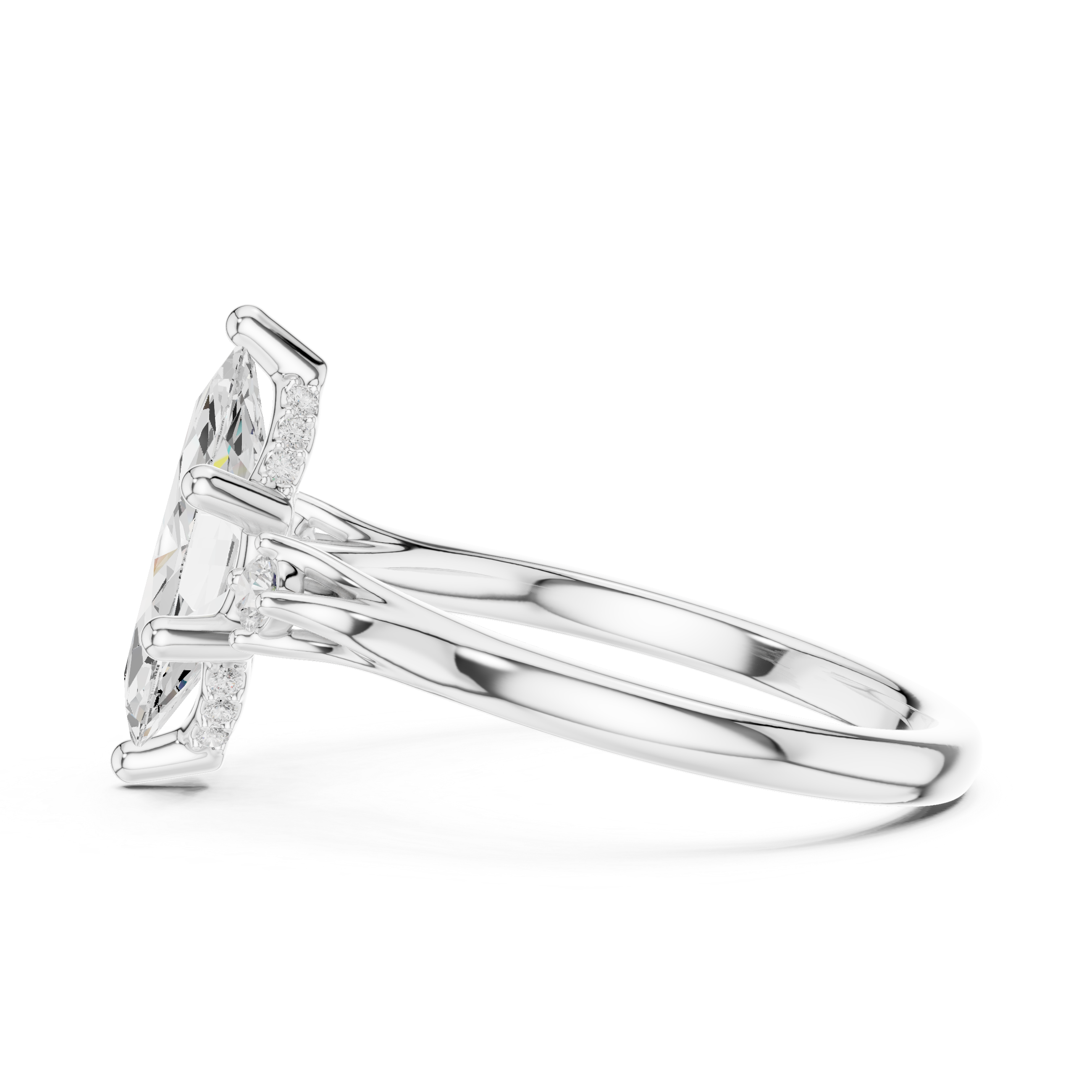 2.15 Carat - Selena Gomez Inspired Marquise cut fine Moissanite Ring