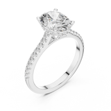 2.2 Carat Radiant Oval Cut Moissanite Ring