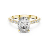 2.2 Carat Radiant Oval Cut Moissanite Ring