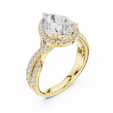 3.1 Carat Royal Pear Cut Moissanite Ring