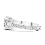 4.9 Carat Cushion Cut Moissanite Ring