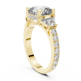 4.9 Carat Cushion Cut Moissanite Ring