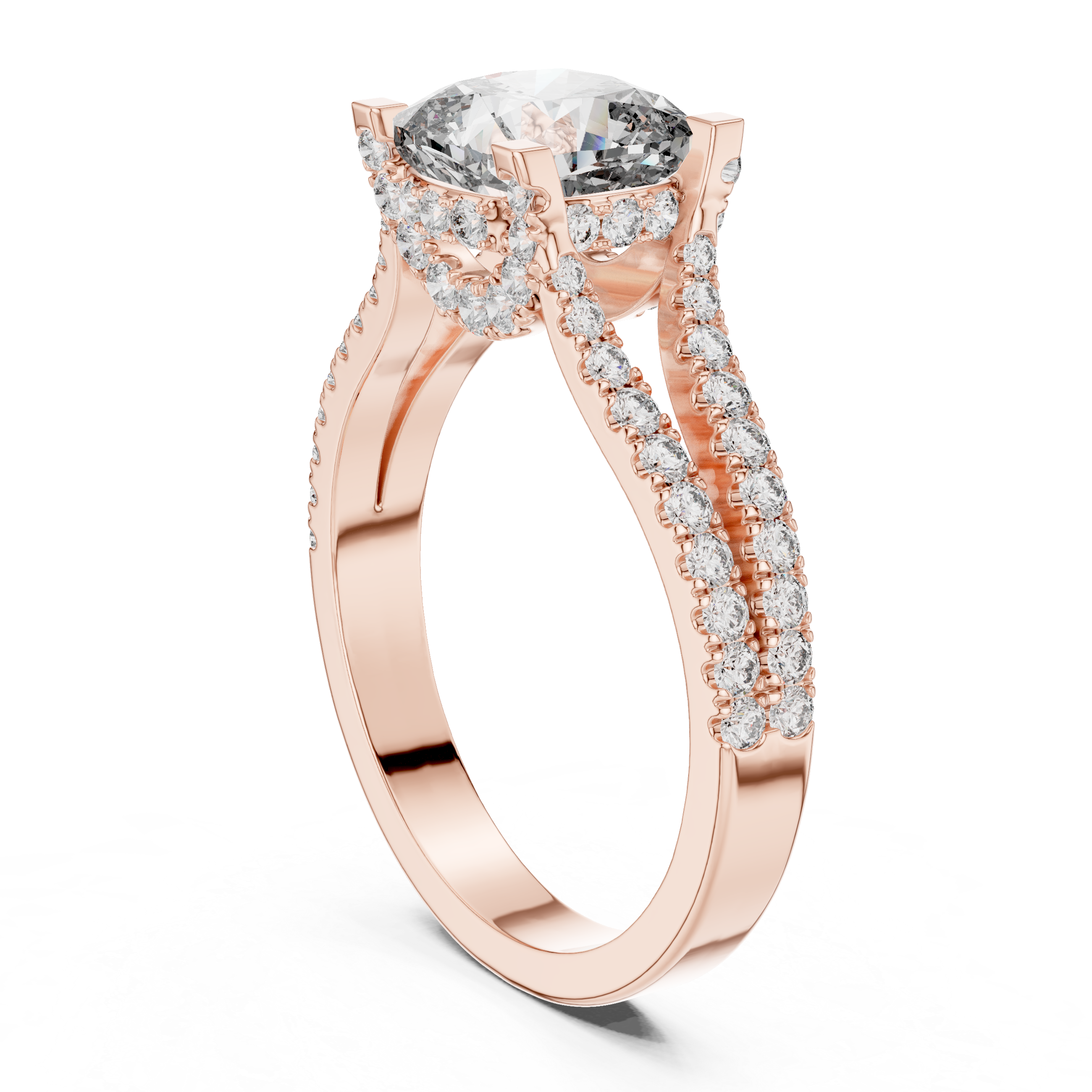 2.1 Carat Lucent Cushion Cut Moissanite Ring
