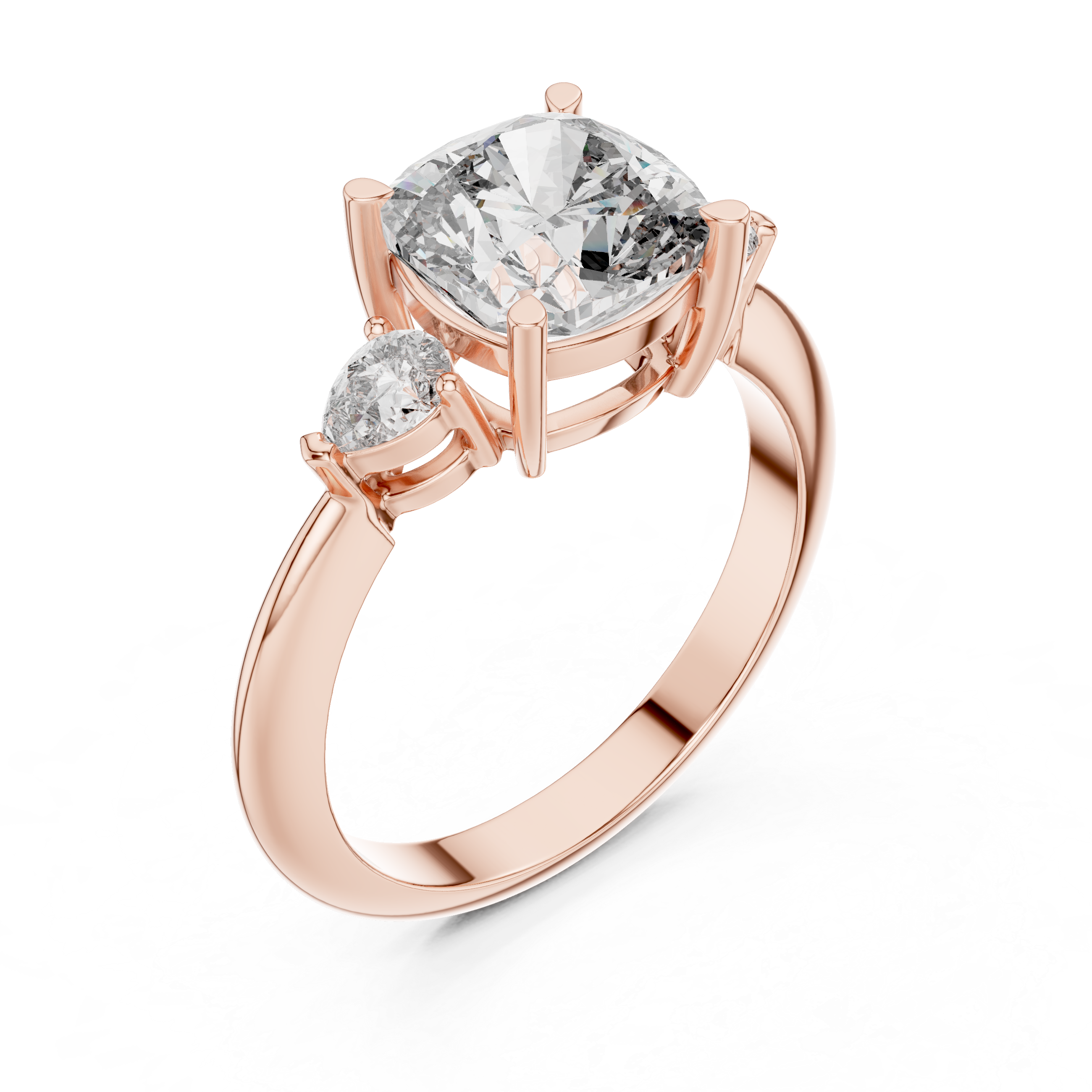 2.7 Carat Prime Cushion Cut Moissanite Ring