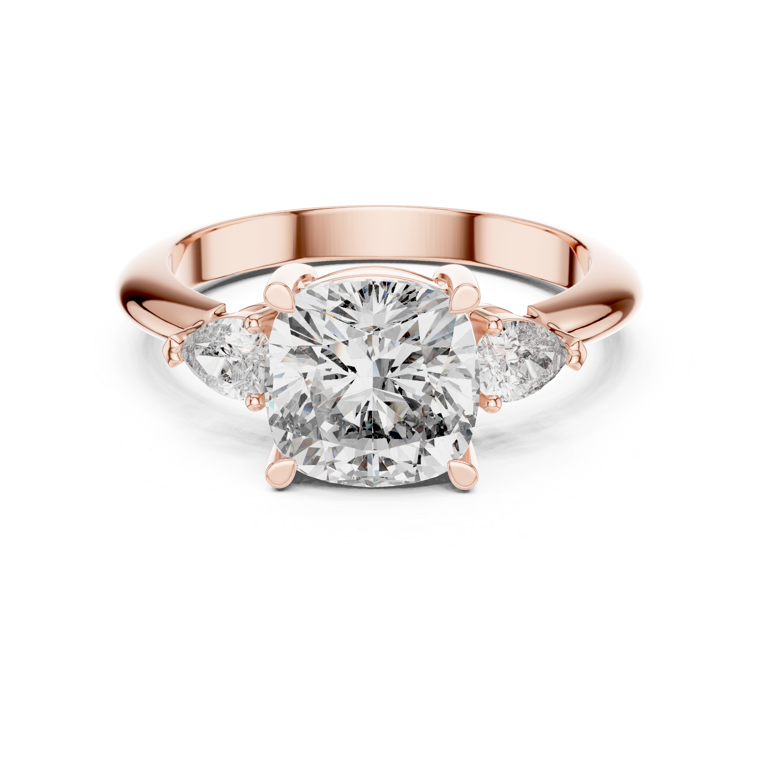 2.7 Carat Prime Cushion Cut Moissanite Ring