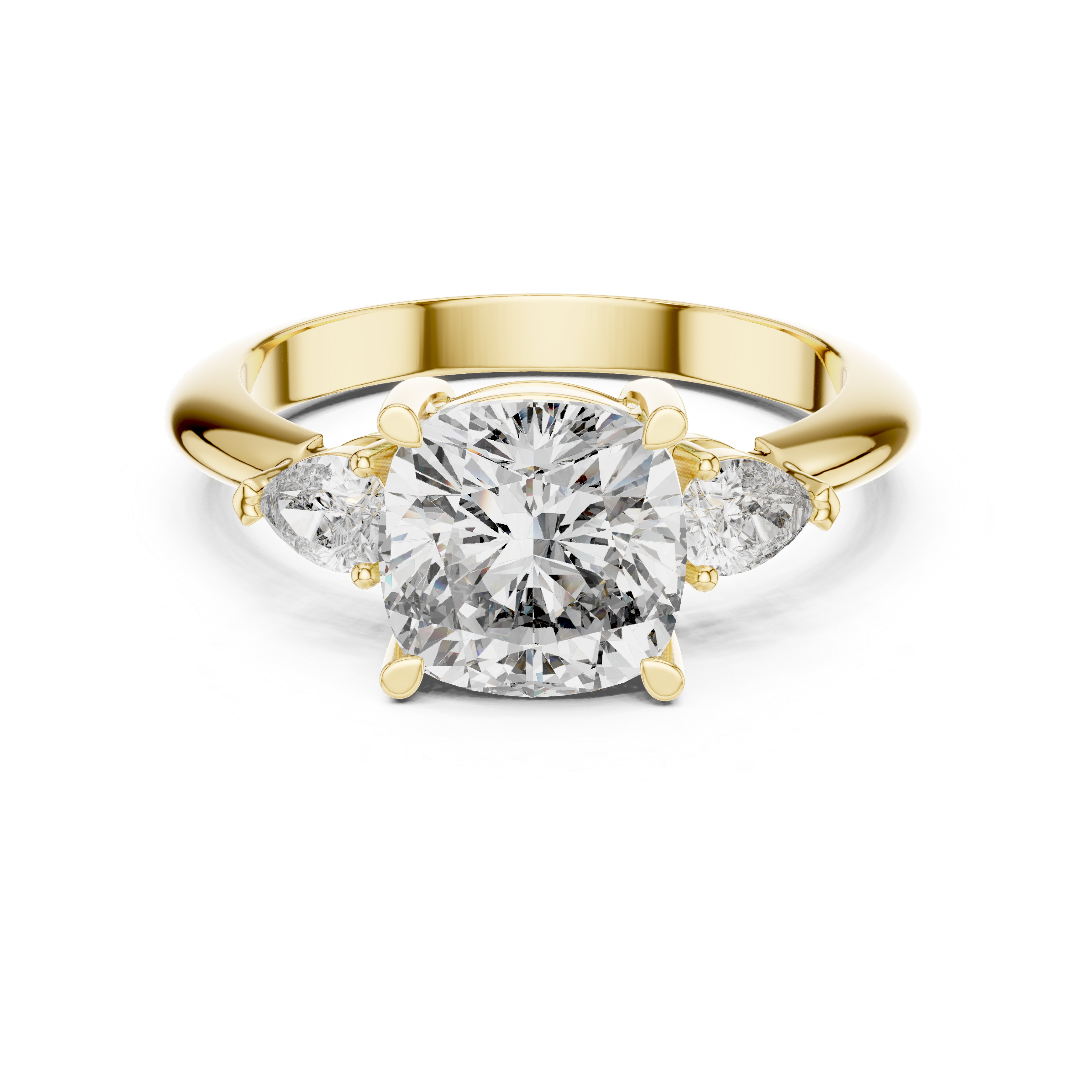 2.7 Carat Prime Cushion Cut Moissanite Ring