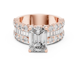 4.4 Carat Emerald Cut Moissanite Ring