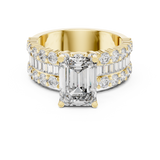4.4 Carat Emerald Cut Moissanite Ring