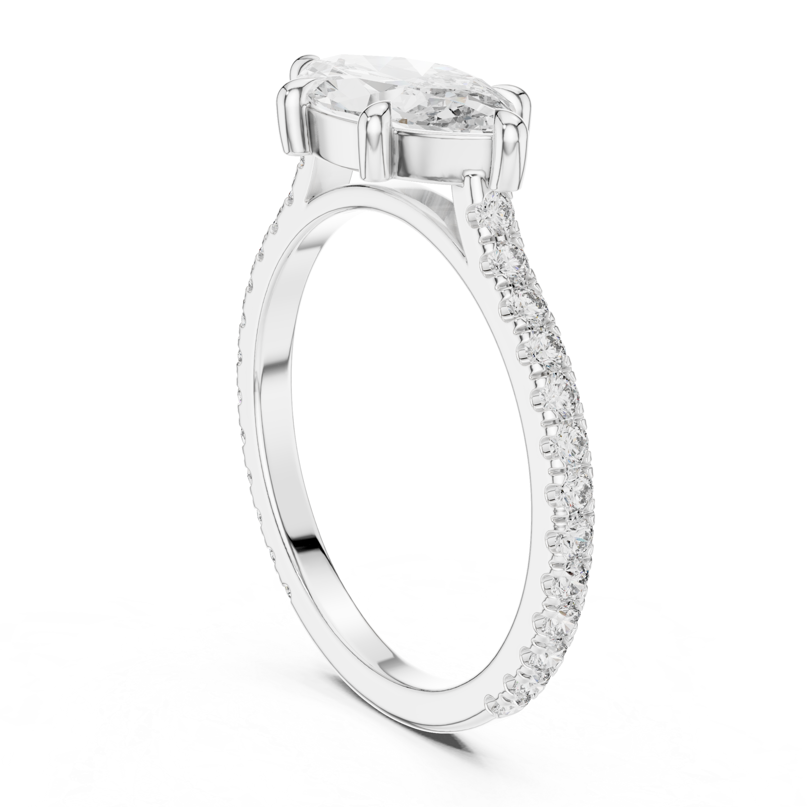 1.8 Carat Marquise Cut Moissanite Ring