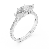 1.8 Carat Marquise Cut Moissanite Ring