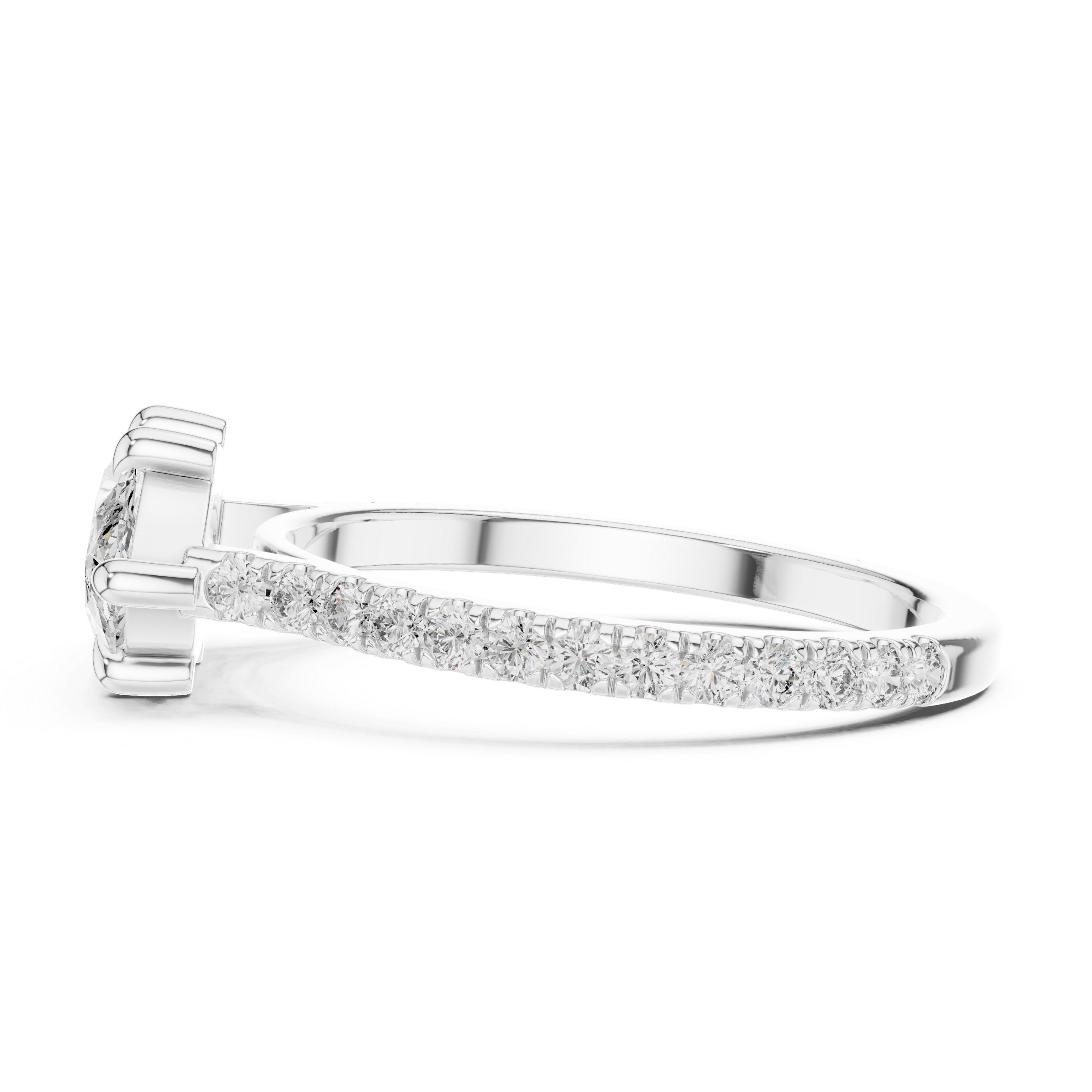 1.8 Carat Marquise Cut Moissanite Ring