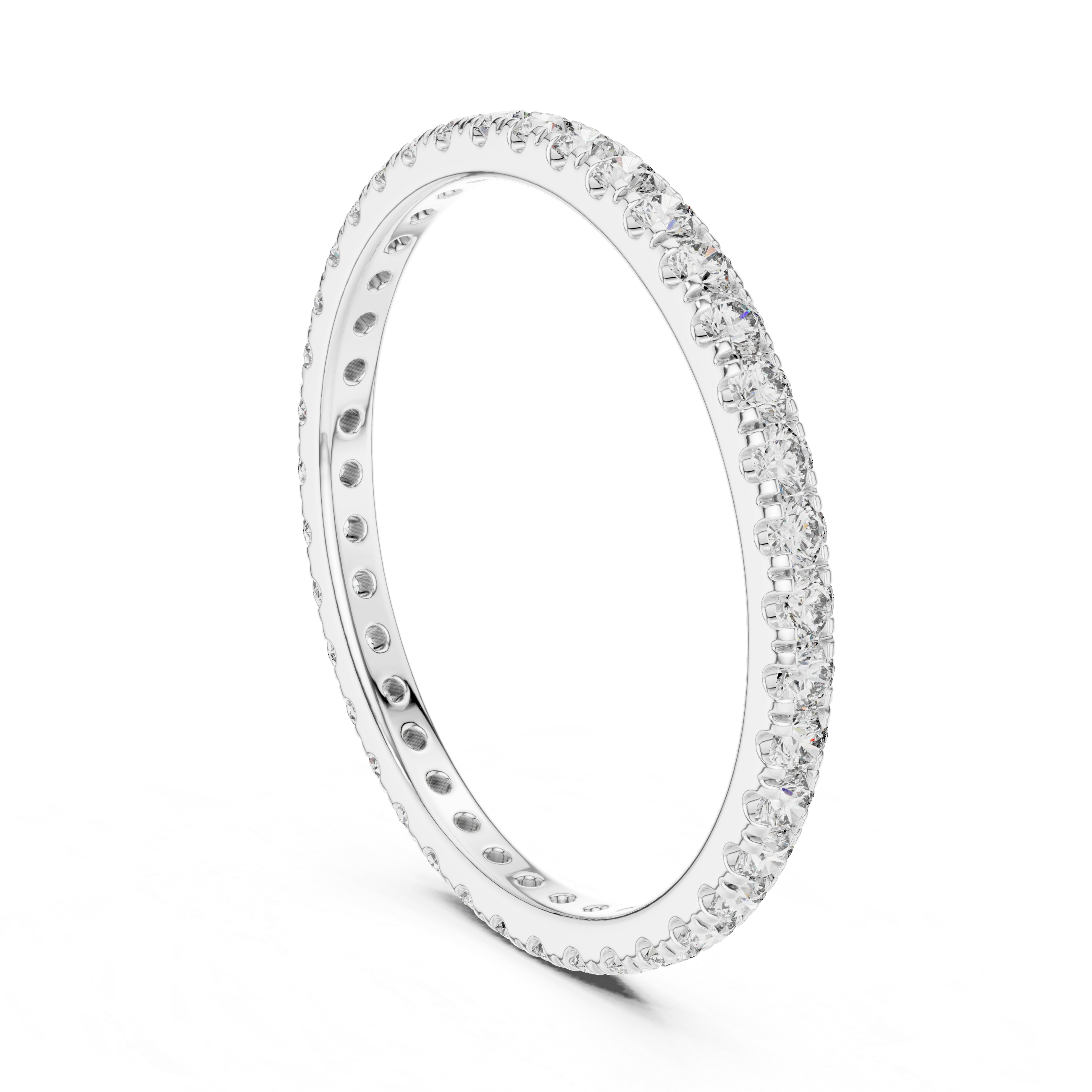 1.8 mm Elegant Moissanite Band