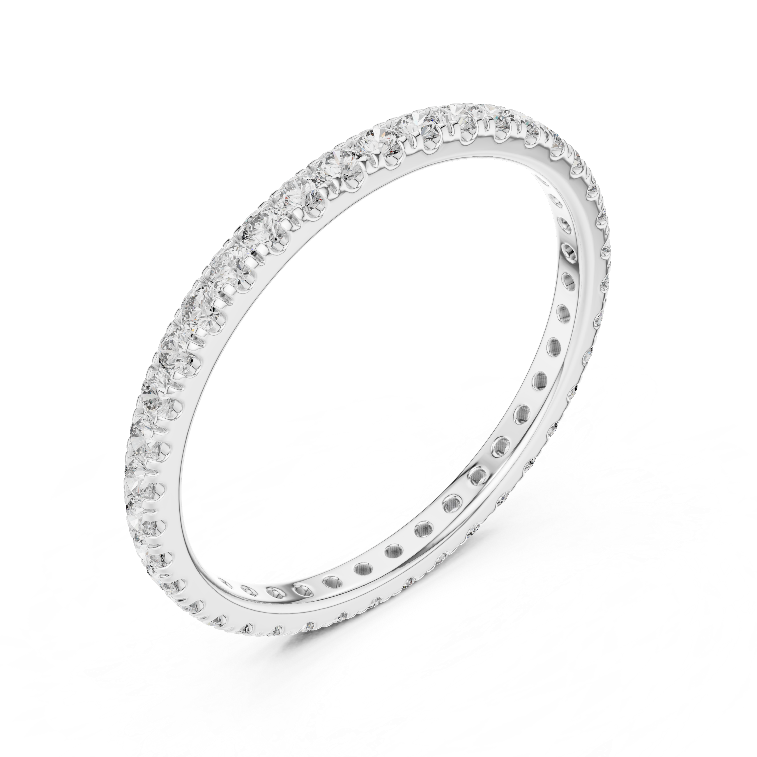 1.8 mm Elegant Moissanite Band