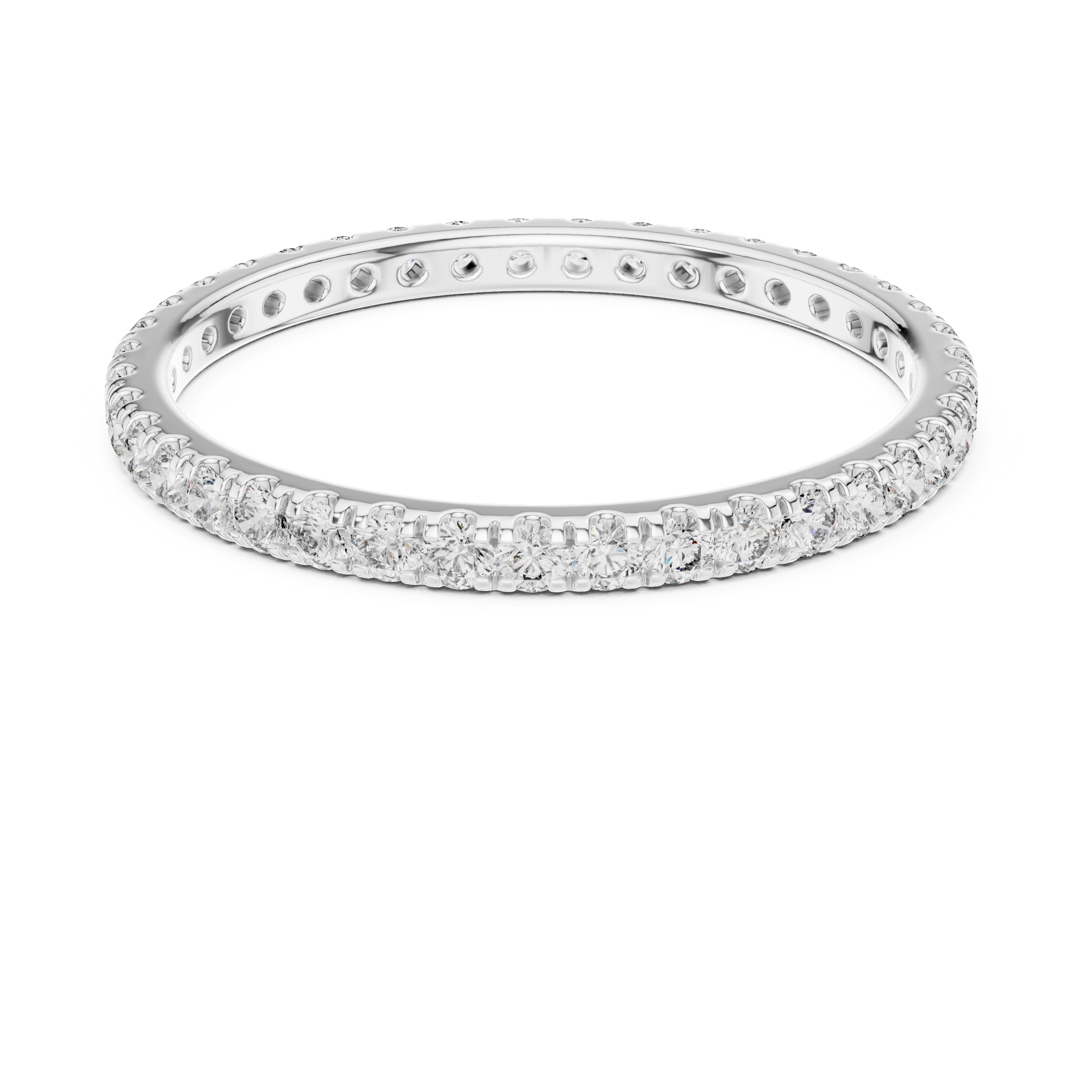 1.8 mm Elegant Moissanite Band