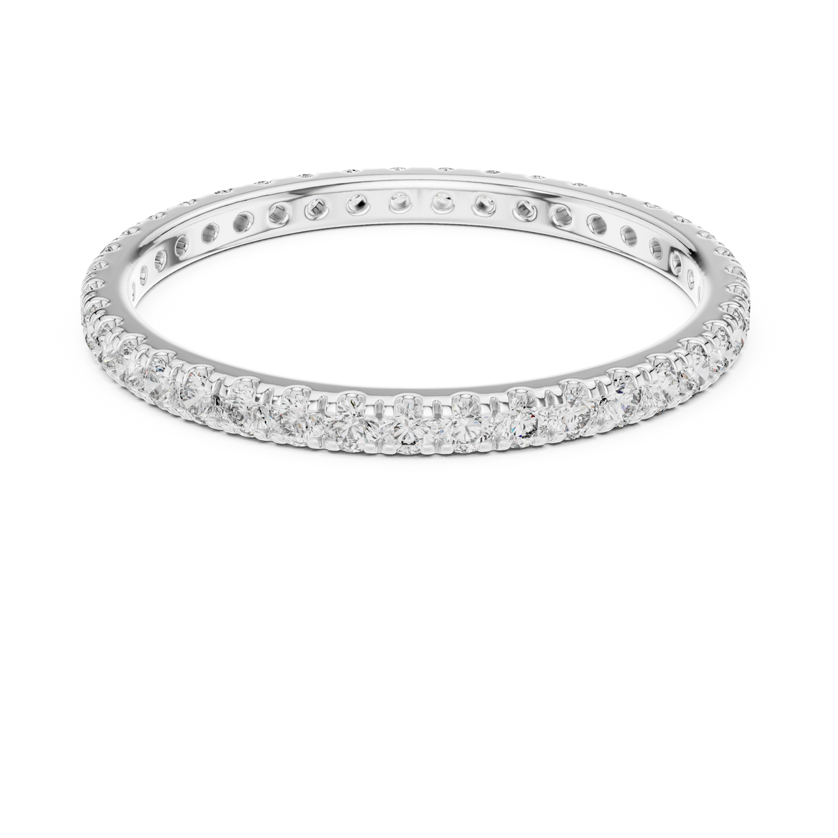 1.8 mm Elegant Moissanite Band