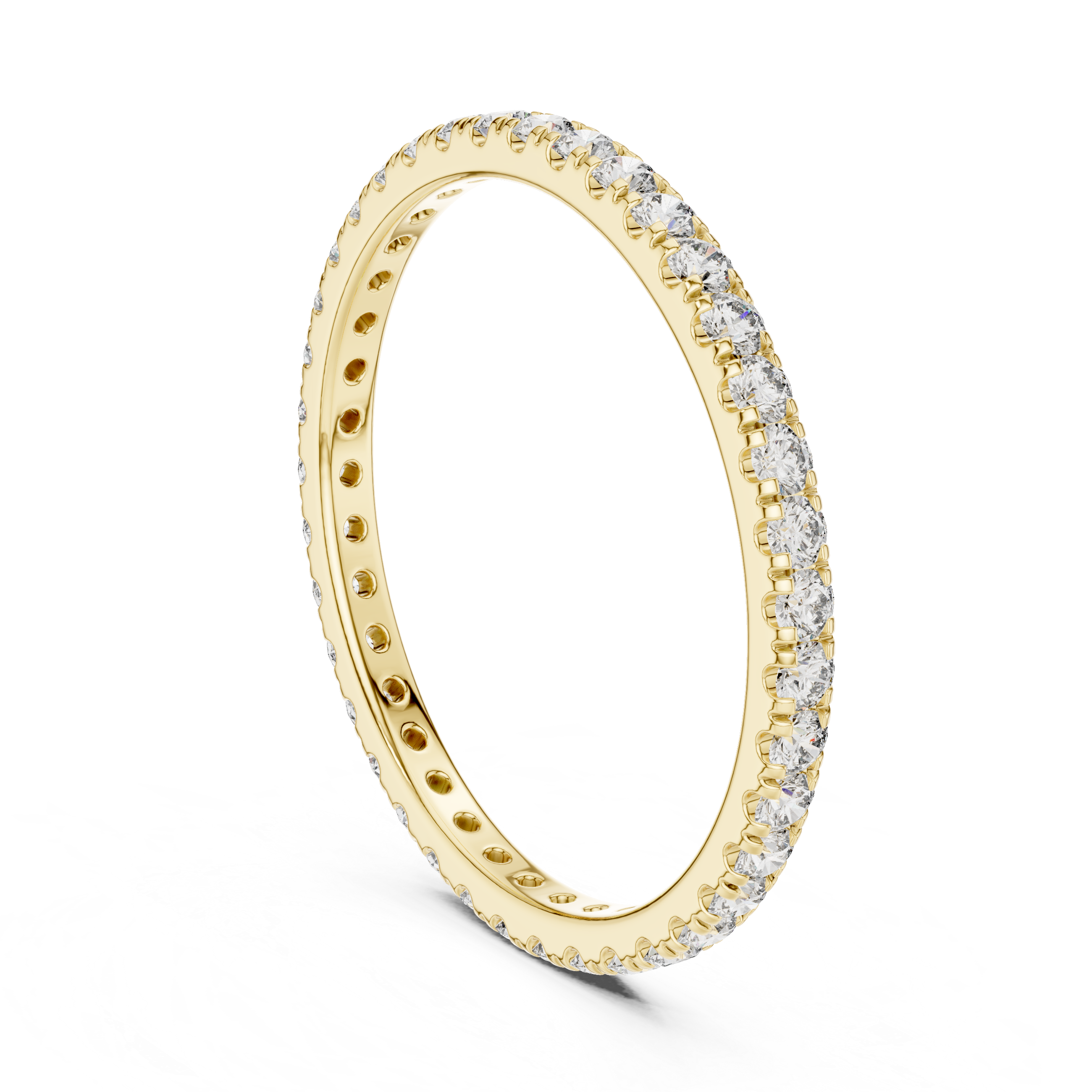 1.8 mm Elegant Moissanite Band