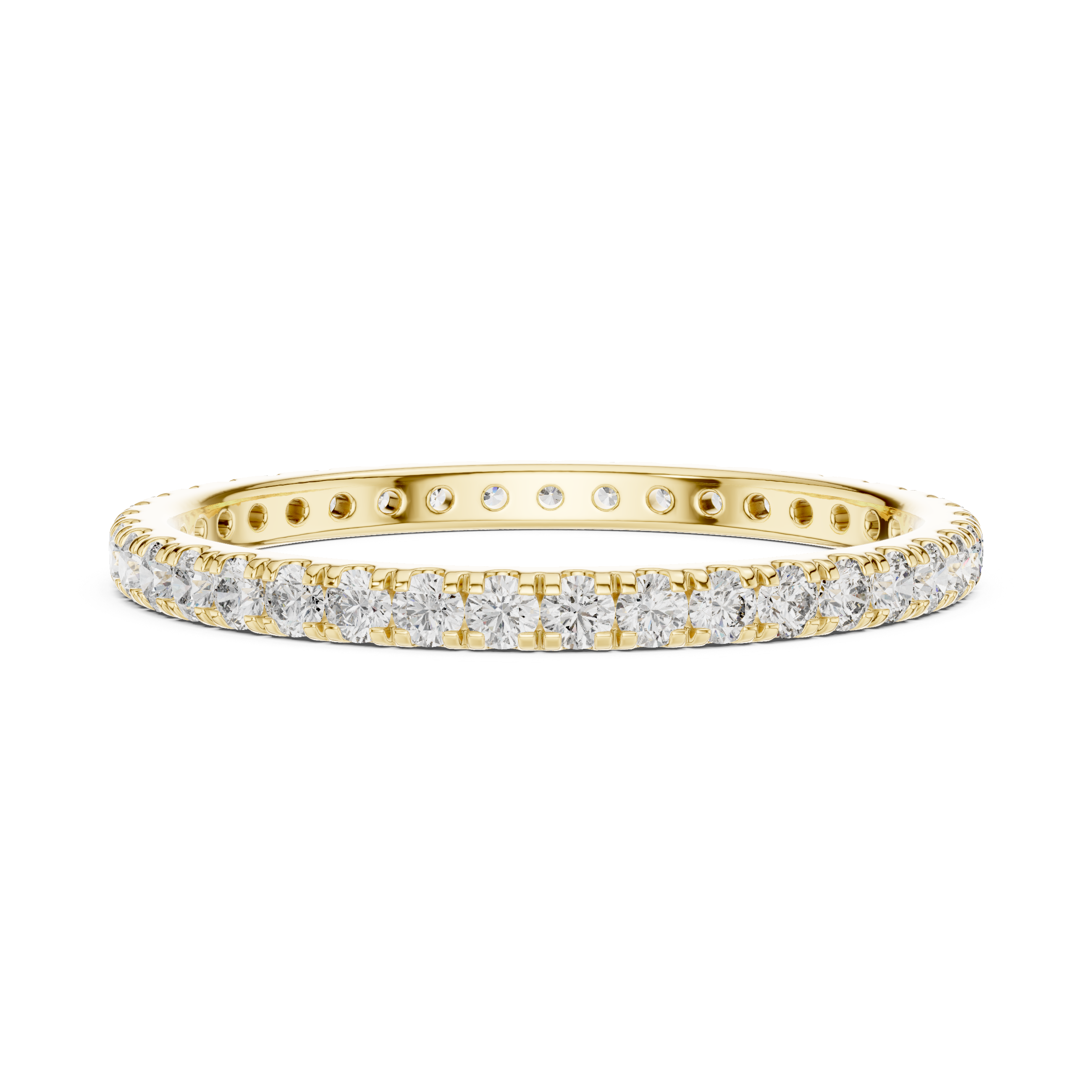1.8 mm Elegant Moissanite Band