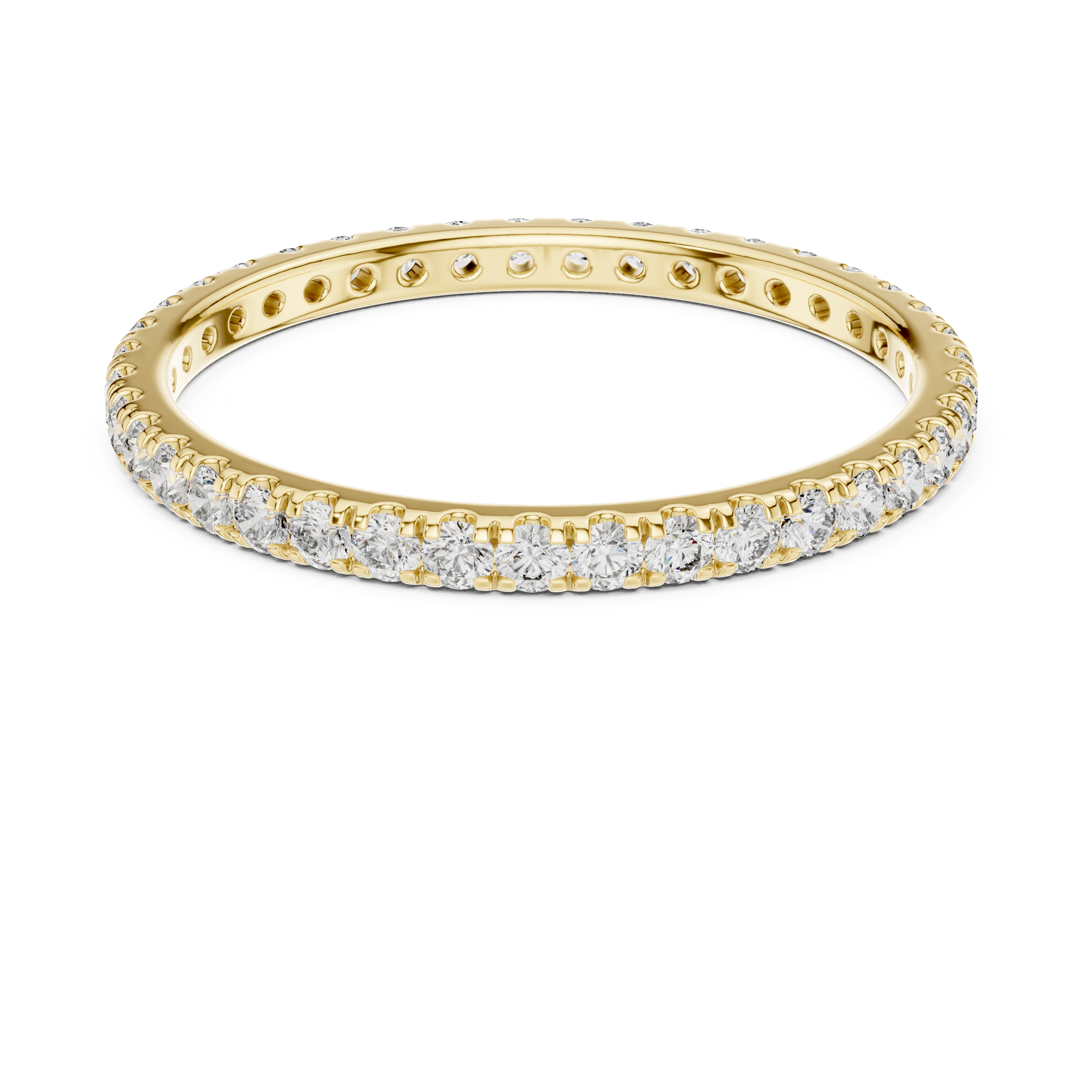 1.8 mm Elegant Moissanite Band