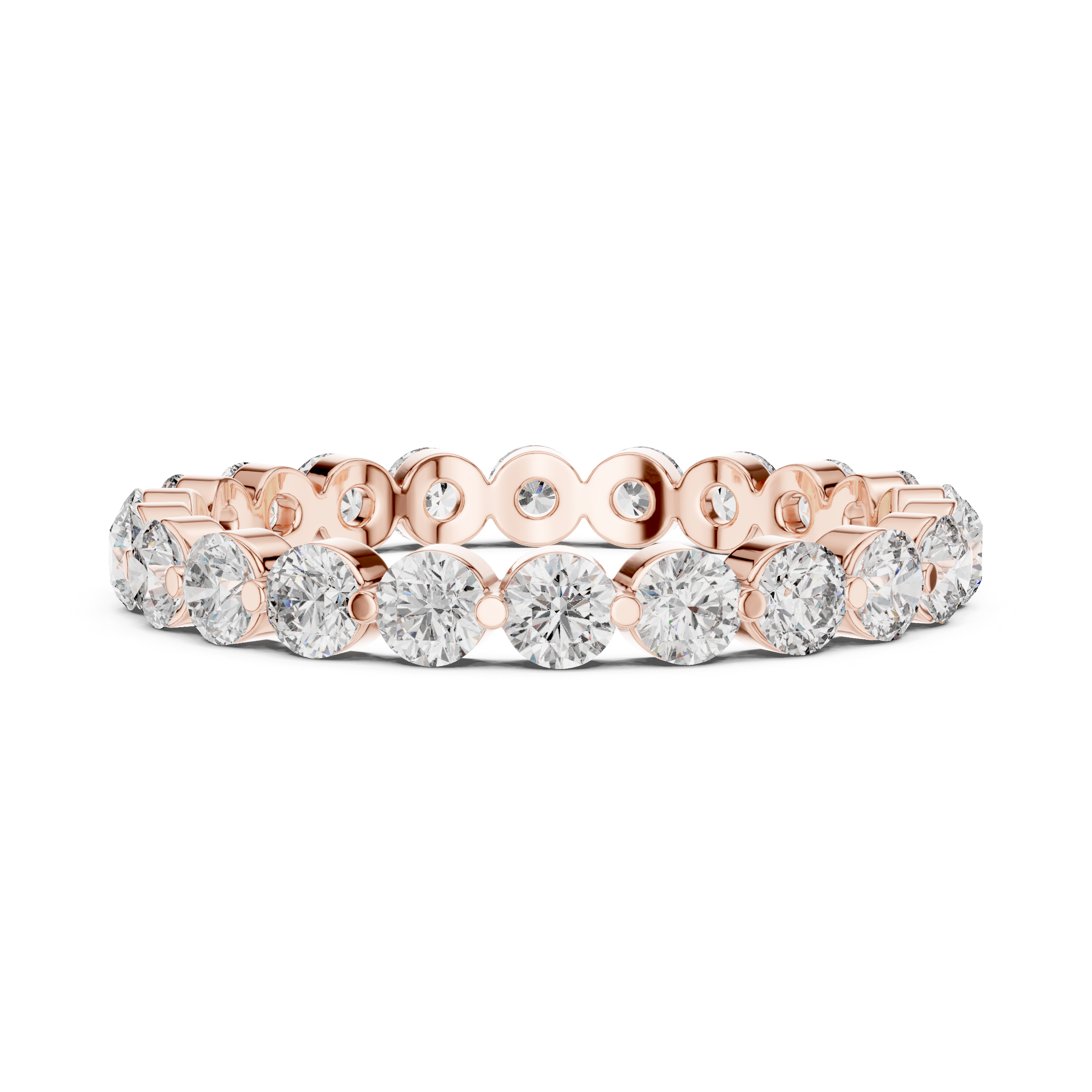 1.3 Carat - 2.6 mm Moissanite Band
