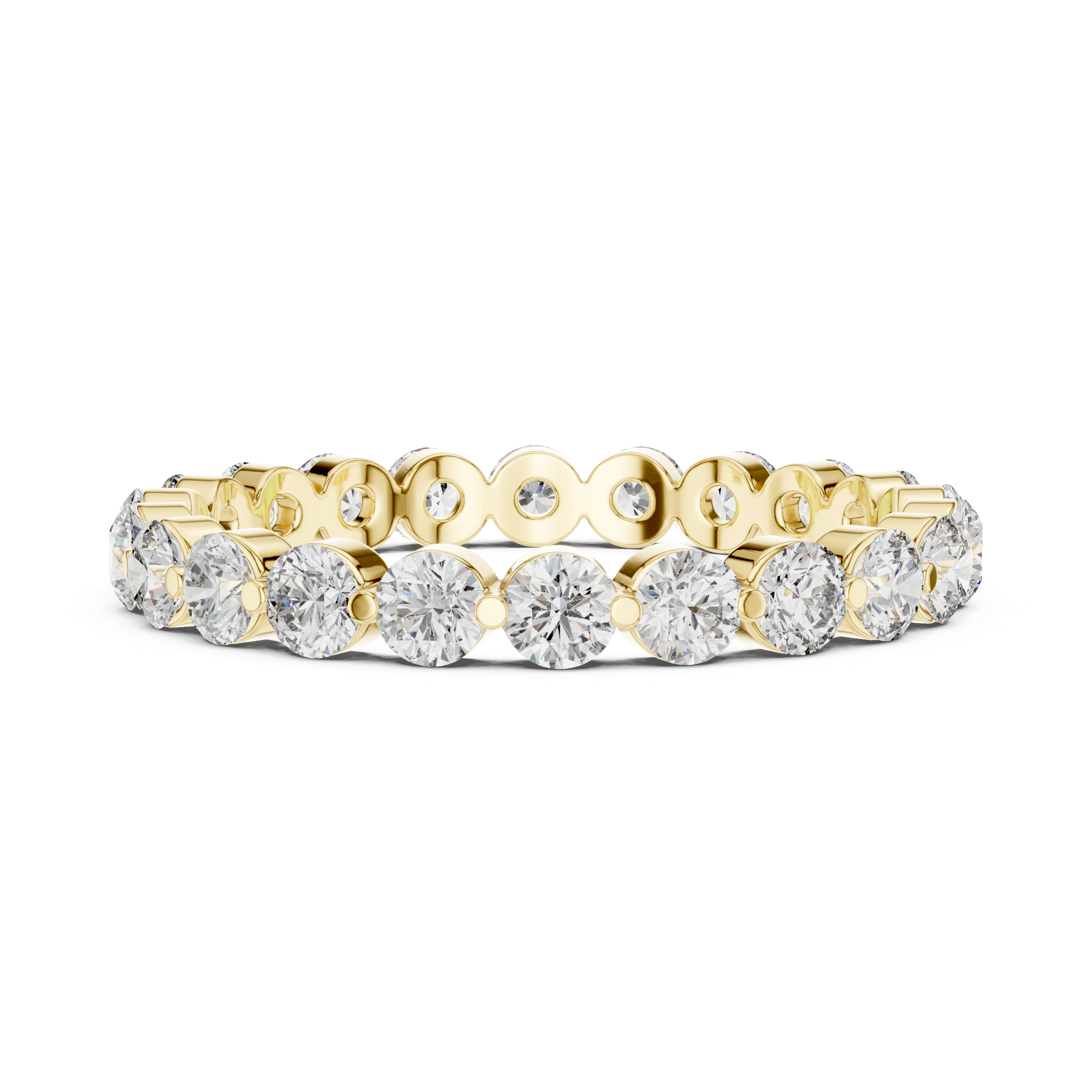 1.3 Carat - 2.6 mm Moissanite Band