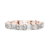 2.7 mm Elegant Baguette cut Moissanite Band