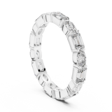 2.7 mm Elegant Baguette cut Moissanite Band