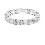 2.7 mm Elegant Baguette cut Moissanite Band