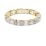 2.7 mm Elegant Baguette cut Moissanite Band