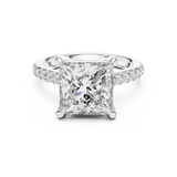 4.5 Carat Radiant Princess Cut Moissanite Ring