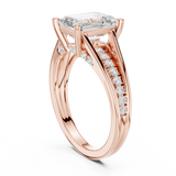 2.2 Carat Emerald Cut Moissanite Ring