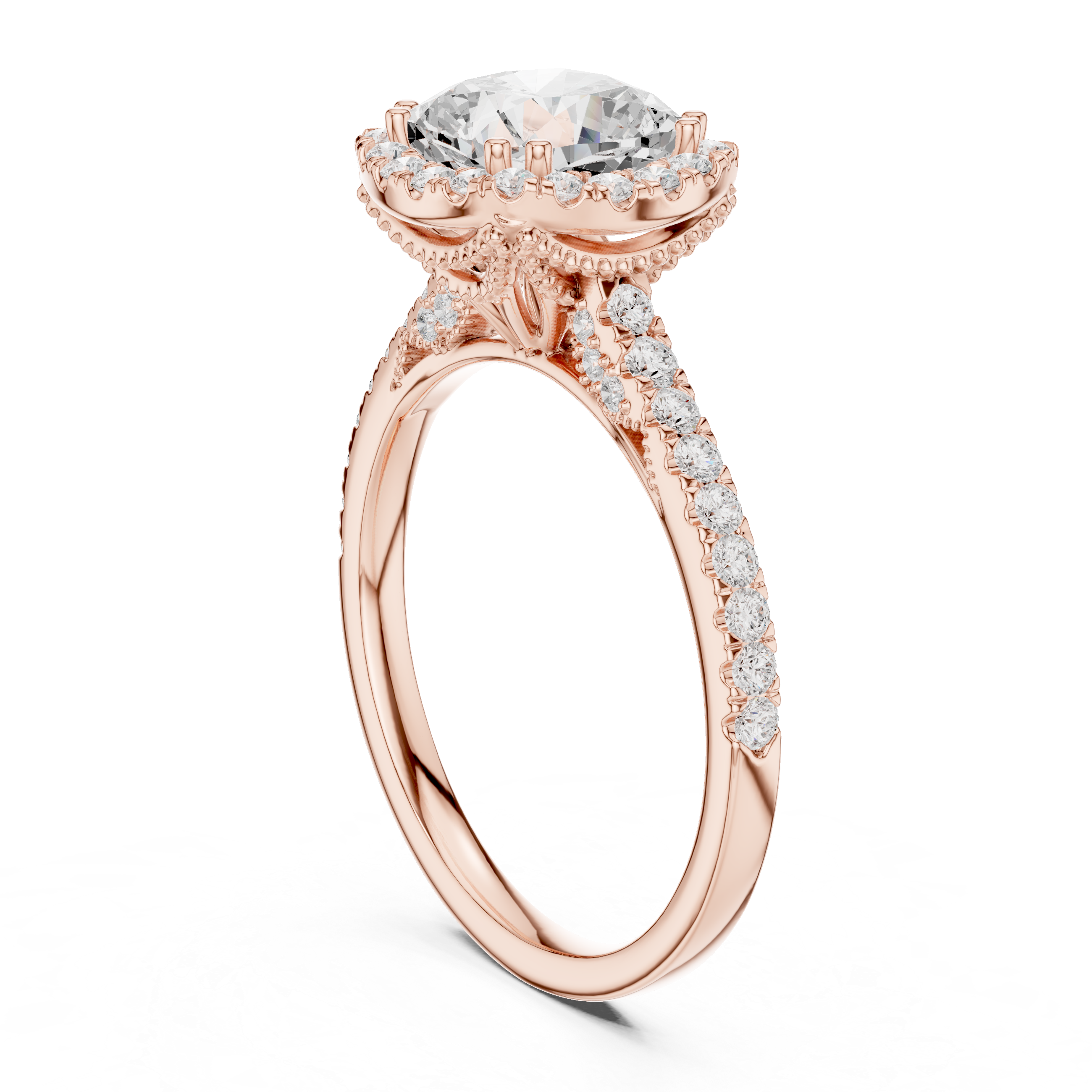 2 Carat Cushion Cut Moissanite Ring