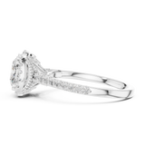 2 Carat Cushion Cut Moissanite Ring
