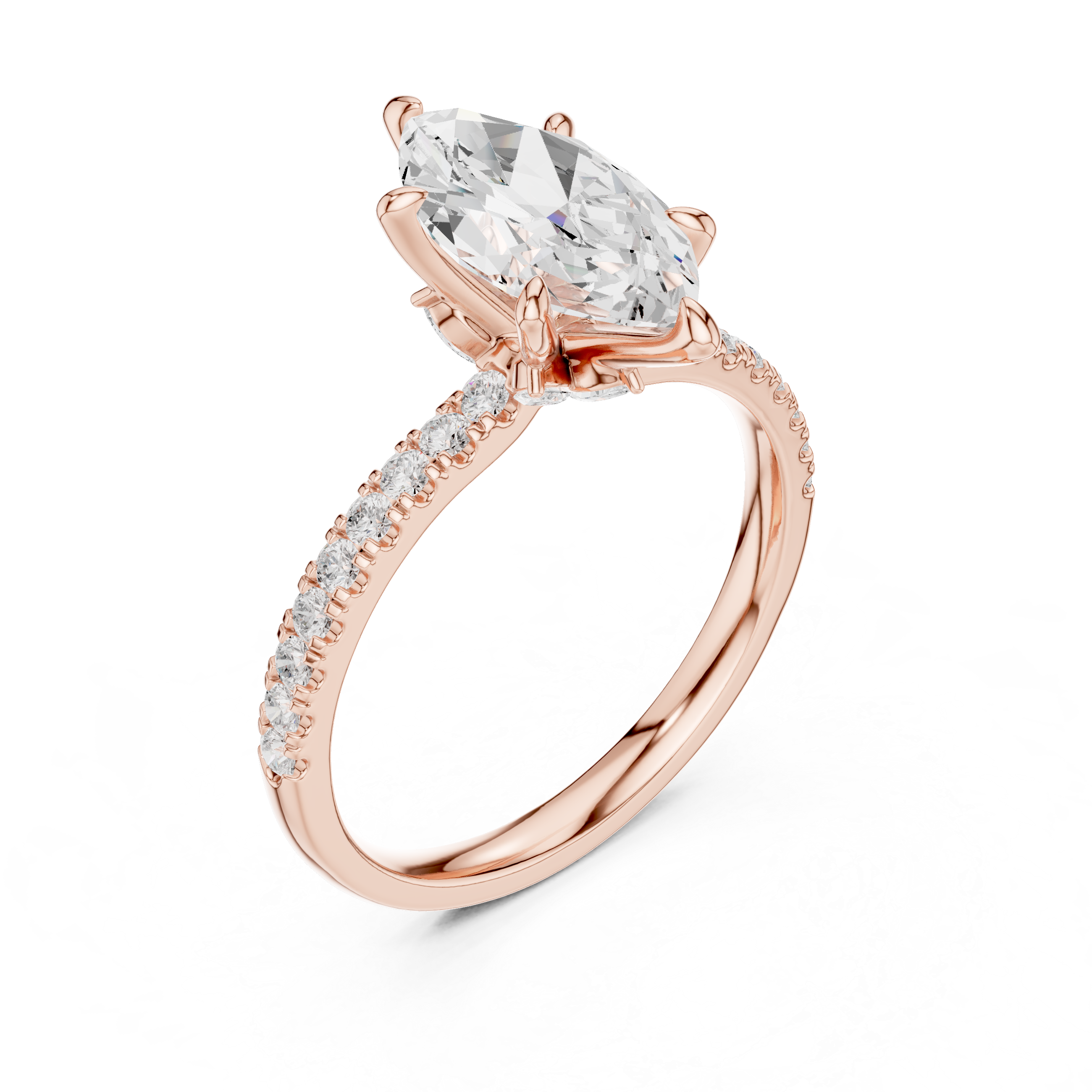 1.5 Carat Selena Gomez Inspired Marquise Cut Moissanite Ring
