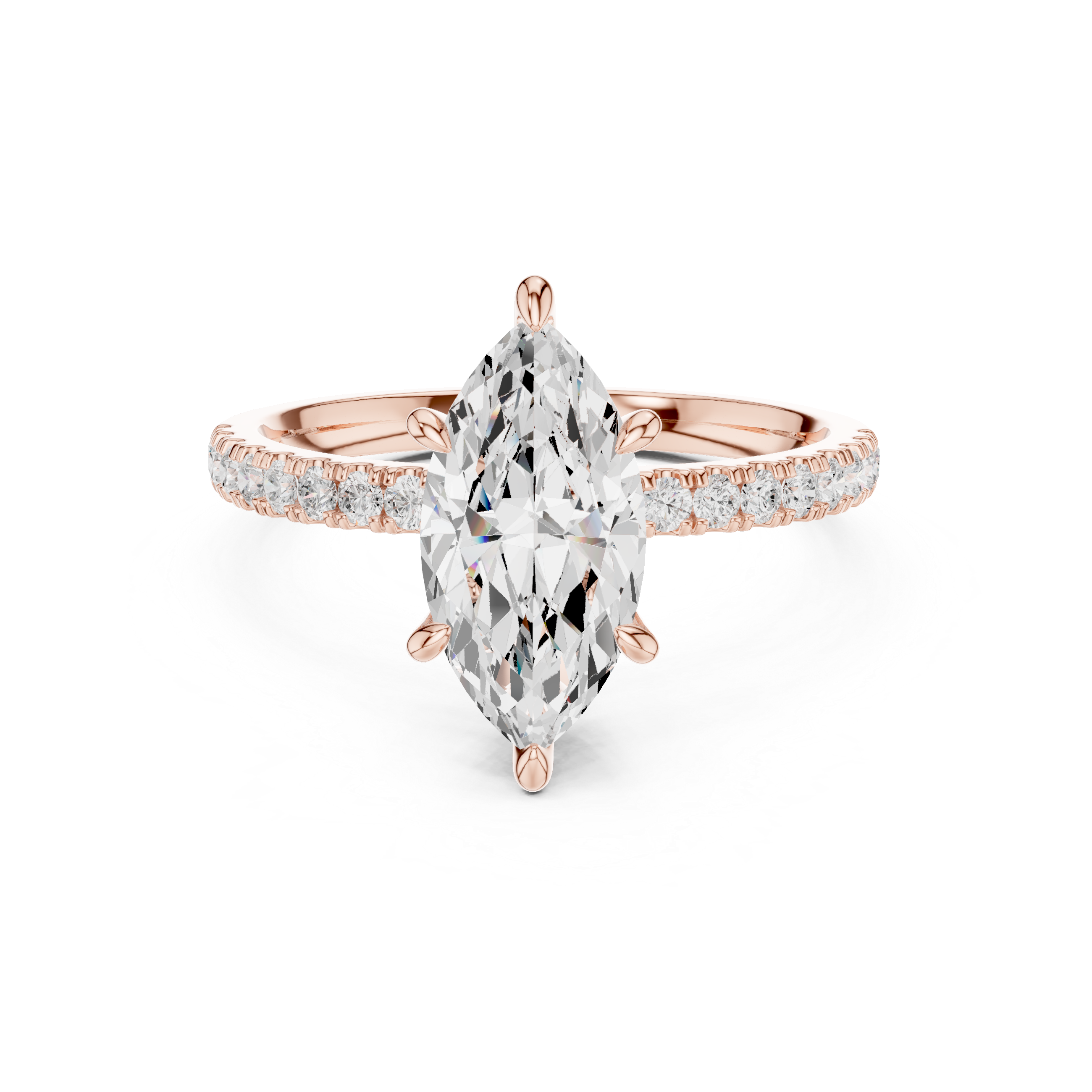 1.5 Carat Selena Gomez Inspired Marquise Cut Moissanite Ring