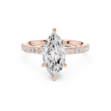 1.5 Carat Selena Gomez Inspired Marquise Cut Moissanite Ring