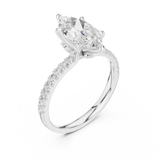 1.5 Carat Selena Gomez Inspired Marquise Cut Moissanite Ring