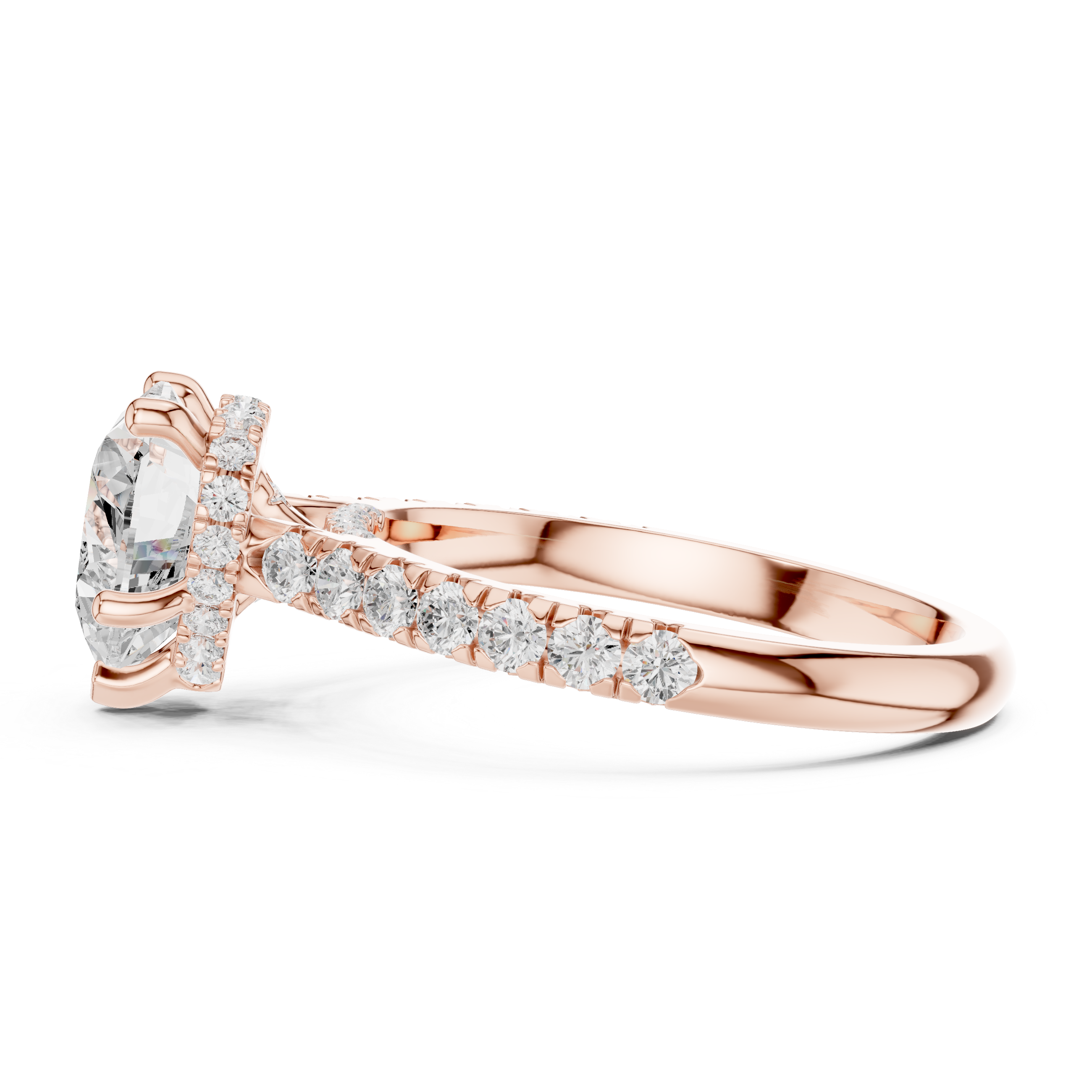 2.5 Carat Lucent Heart Cut Moissanite Ring