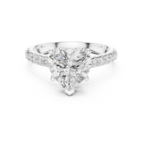 2.5 Carat Lucent Heart Cut Moissanite Ring