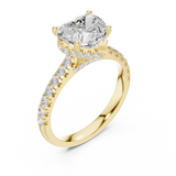 2.5 Carat Lucent Heart Cut Moissanite Ring