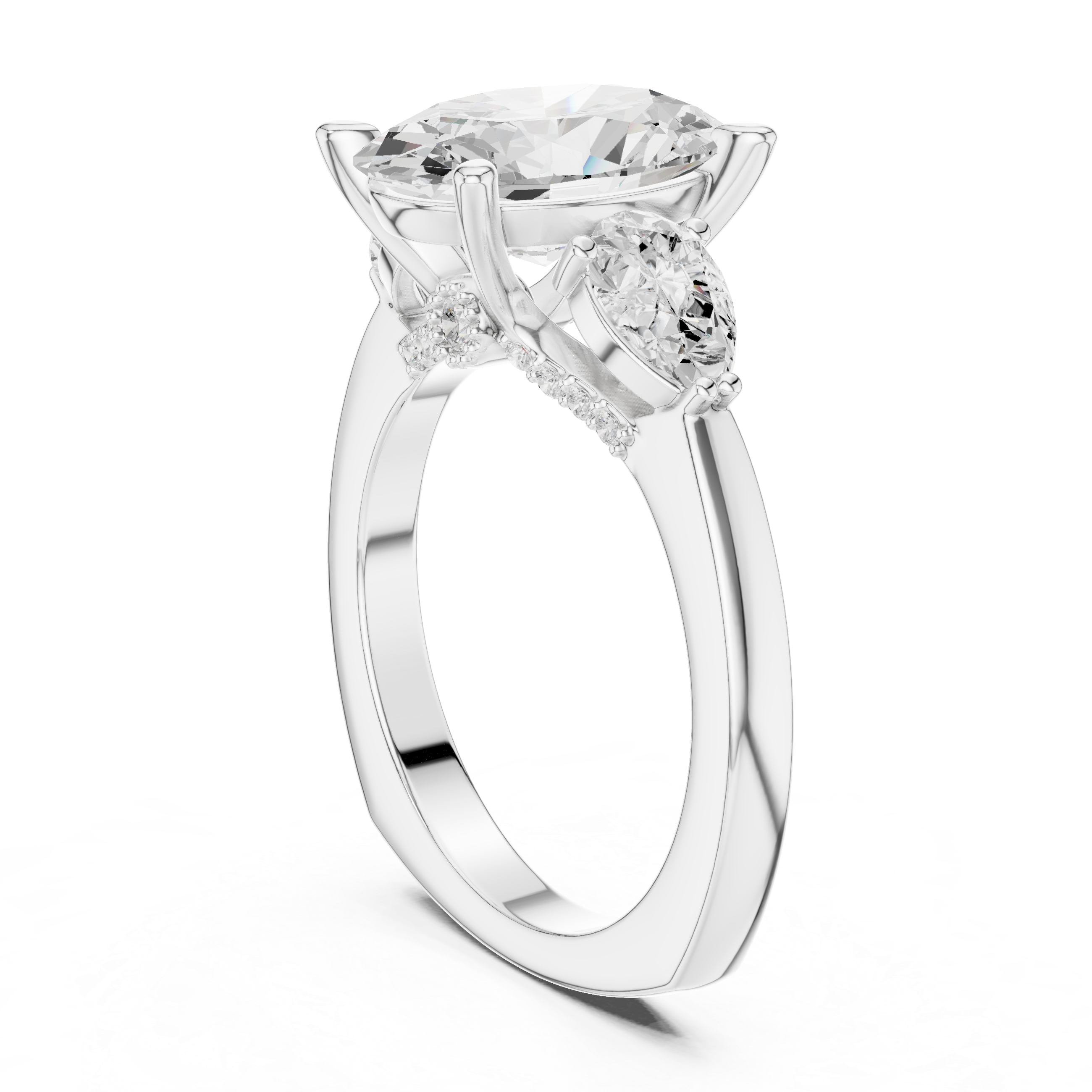 3.6 Carat Georgina Rodríguez Inspired Oval Cut Moissanite Ring