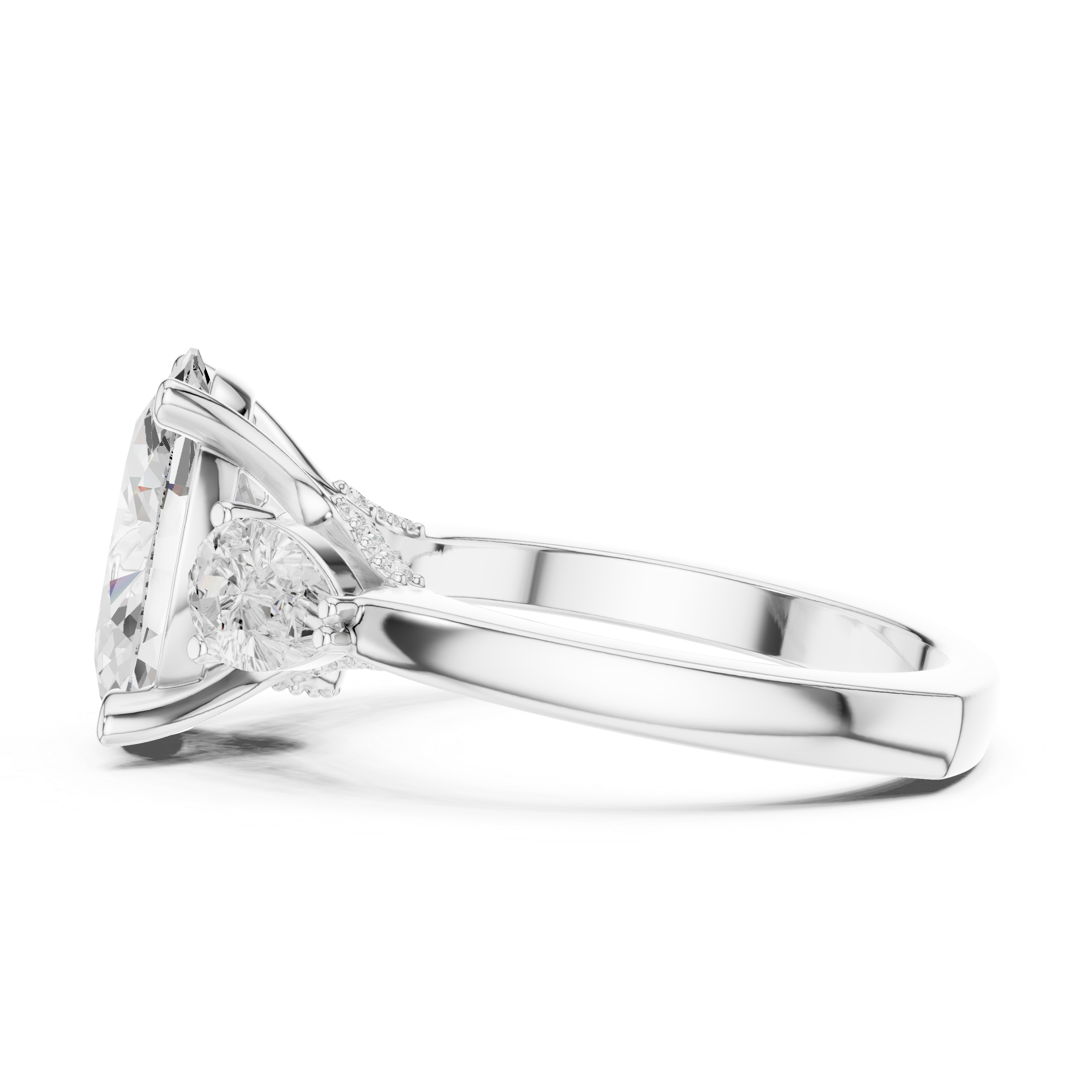 3.6 Carat Georgina Rodríguez Inspired Oval Cut Moissanite Ring