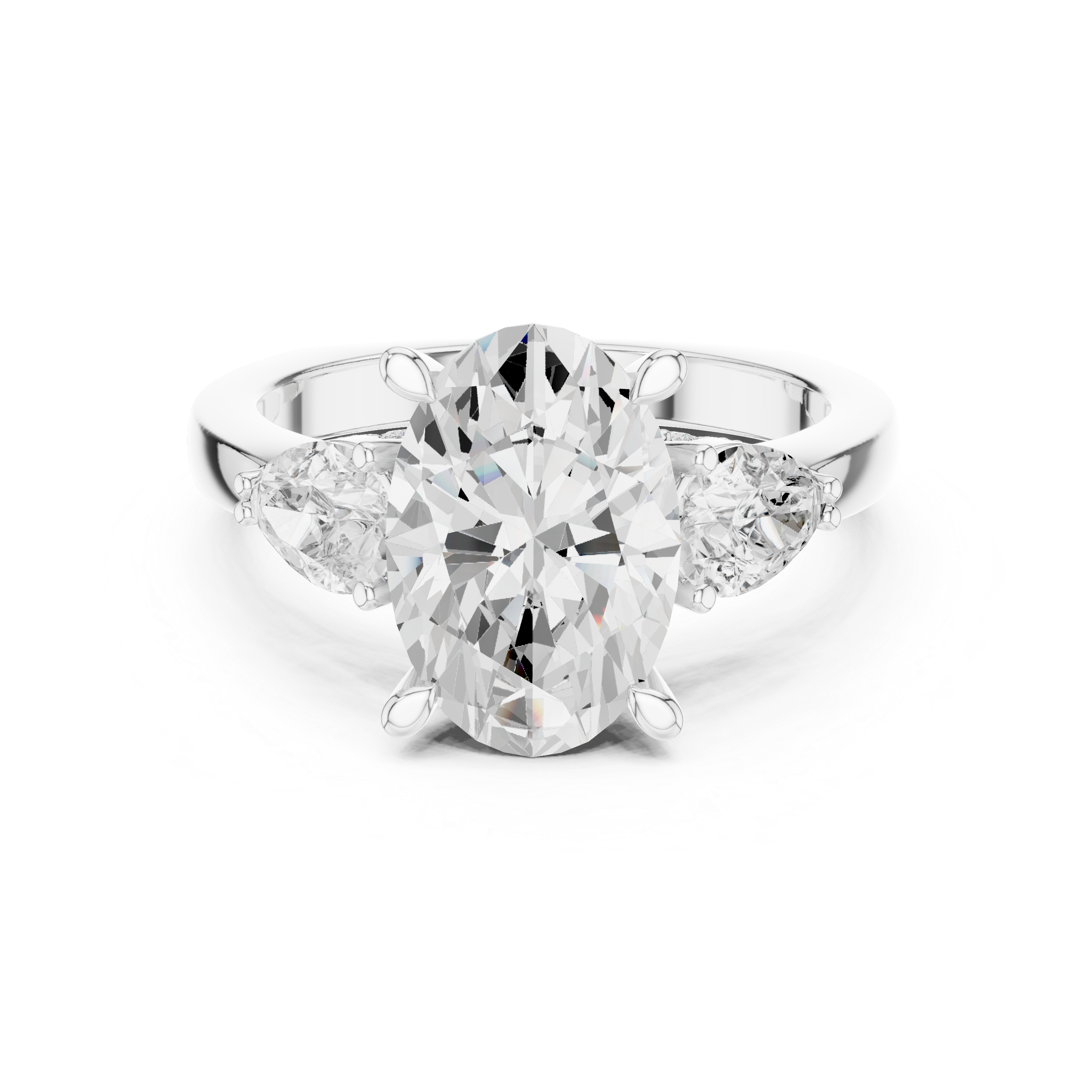 3.6 Carat Georgina Rodríguez Inspired Oval Cut Moissanite Ring