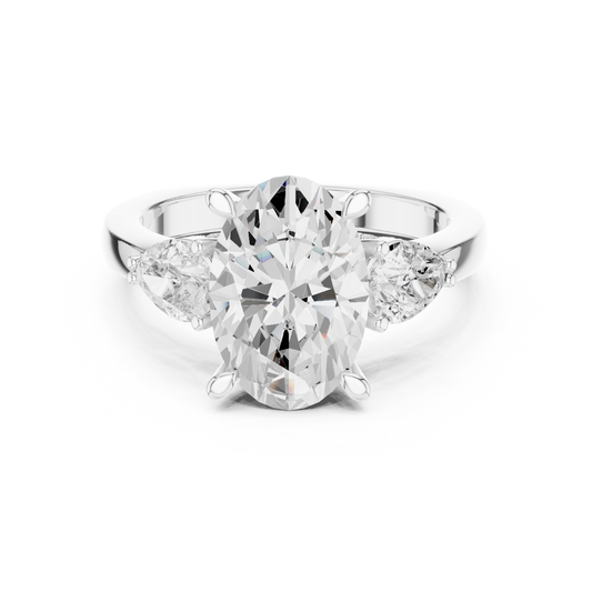 3.6 Carat Georgina Rodríguez Inspired Oval Cut Moissanite Ring