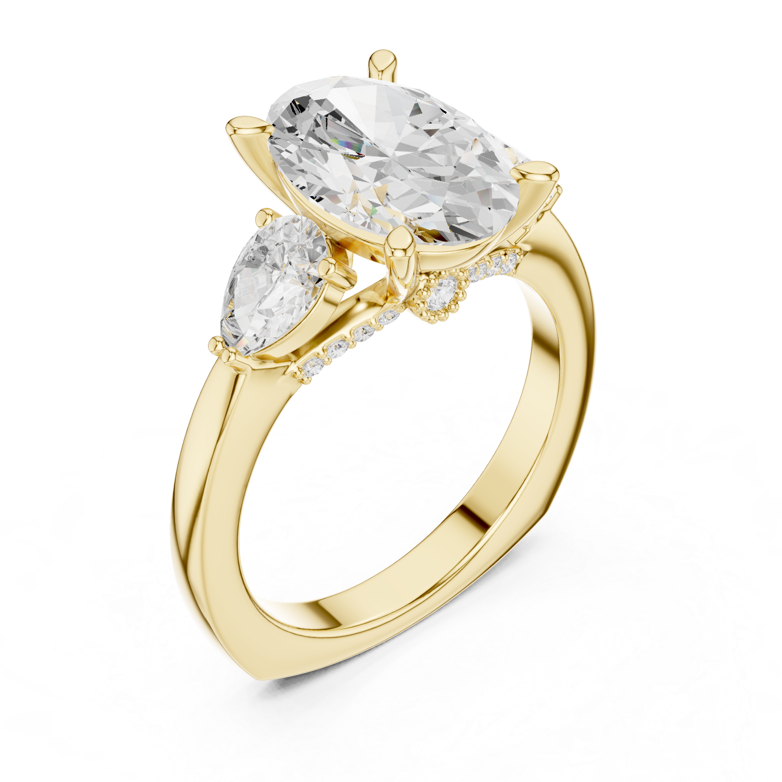 3.6 Carat Georgina Rodríguez Inspired Oval Cut Moissanite Ring