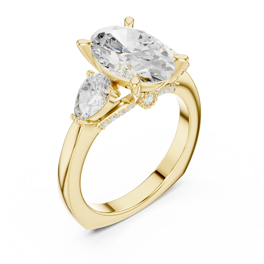 3.6 Carat Georgina Rodríguez Inspired Oval Cut Moissanite Ring