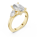 3.6 Carat Georgina Rodríguez Inspired Oval Cut Moissanite Ring