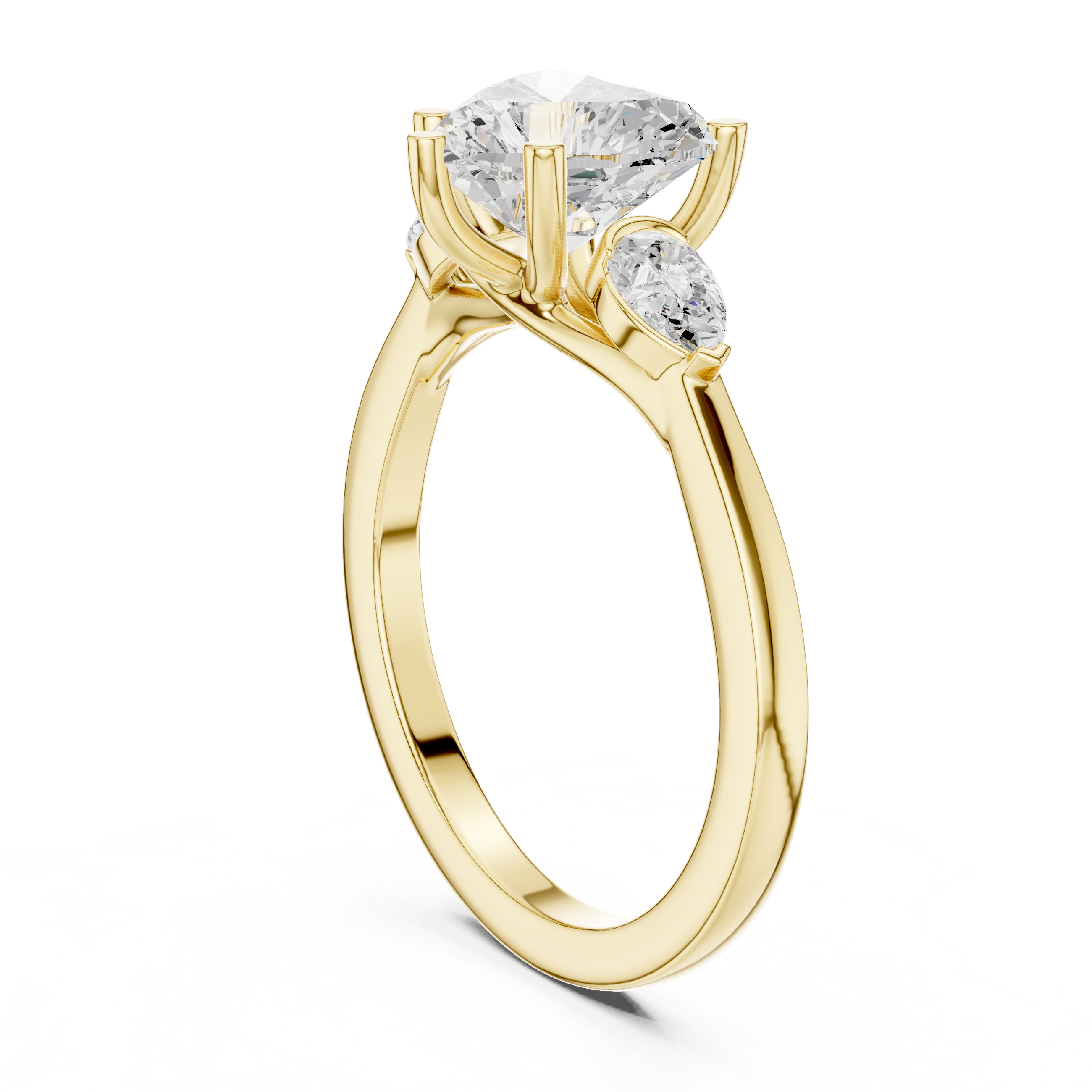 2.2 Carat Fine Heart Cut Moissanite Ring